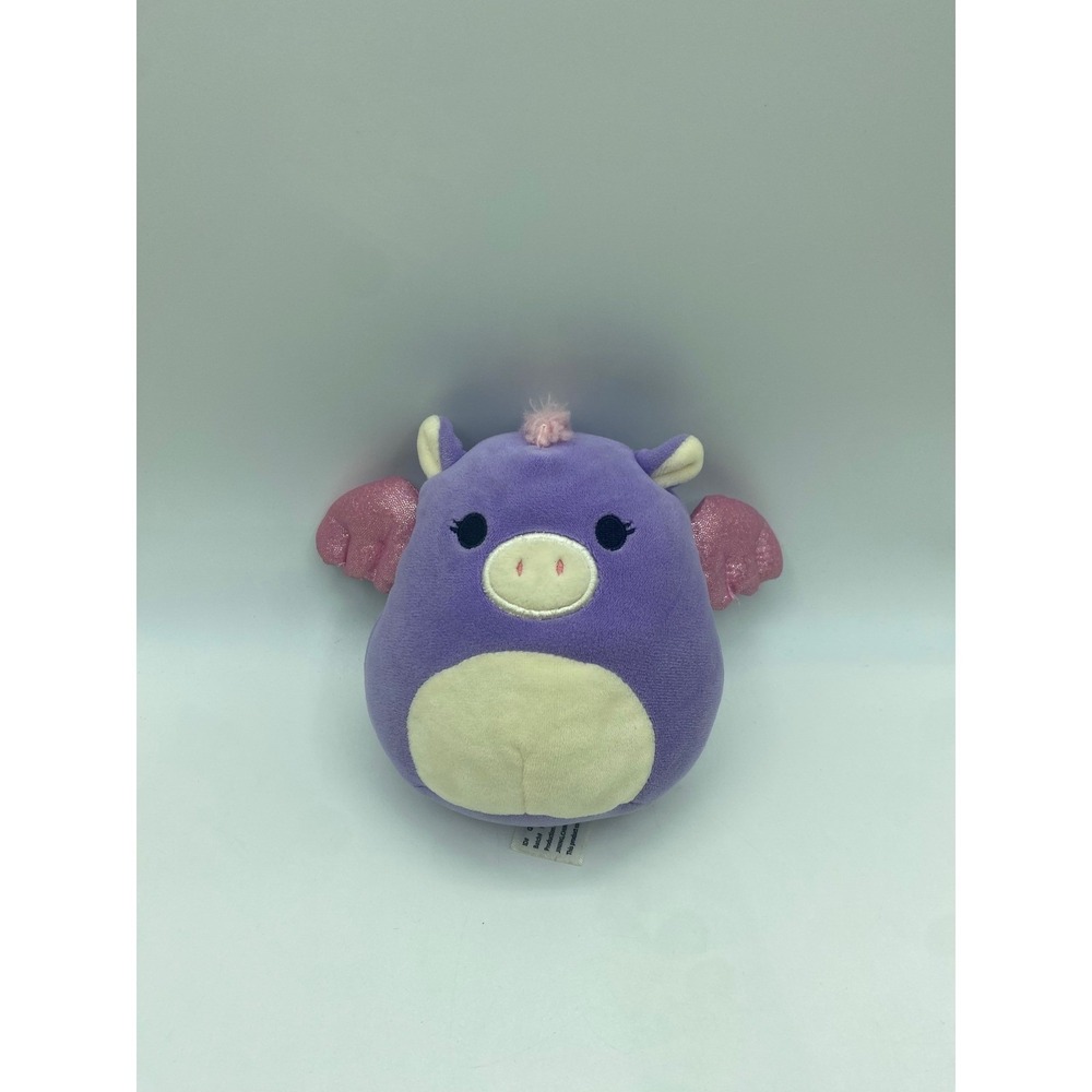 Squishmallows Stefana the Pegasus Purple Pink Shimmer Wings Plush 5 Inch Toy